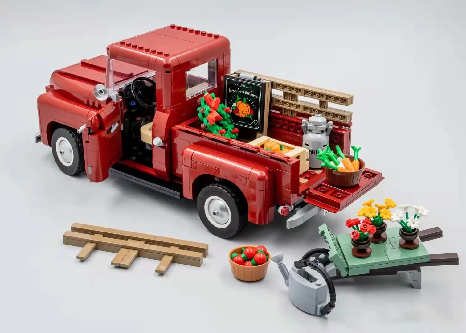 

Creative Series Pickup Truck T2 Camper Car Van Model Building Blocks Compatible 10290 10279 Diy Bricks Toys For Christmas Gift