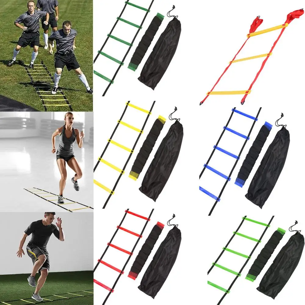 

4/6/7/9/12/14 Rung Nylon Straps Agility Training Ladders Soccer Football Speed Ladder Training Stairs Fitness Equipment
