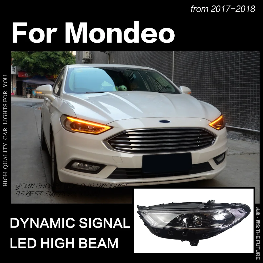 Автомобильный Стайлинг для Ford Fusion фары 2017-2020 Mondeo светодиодный динамический