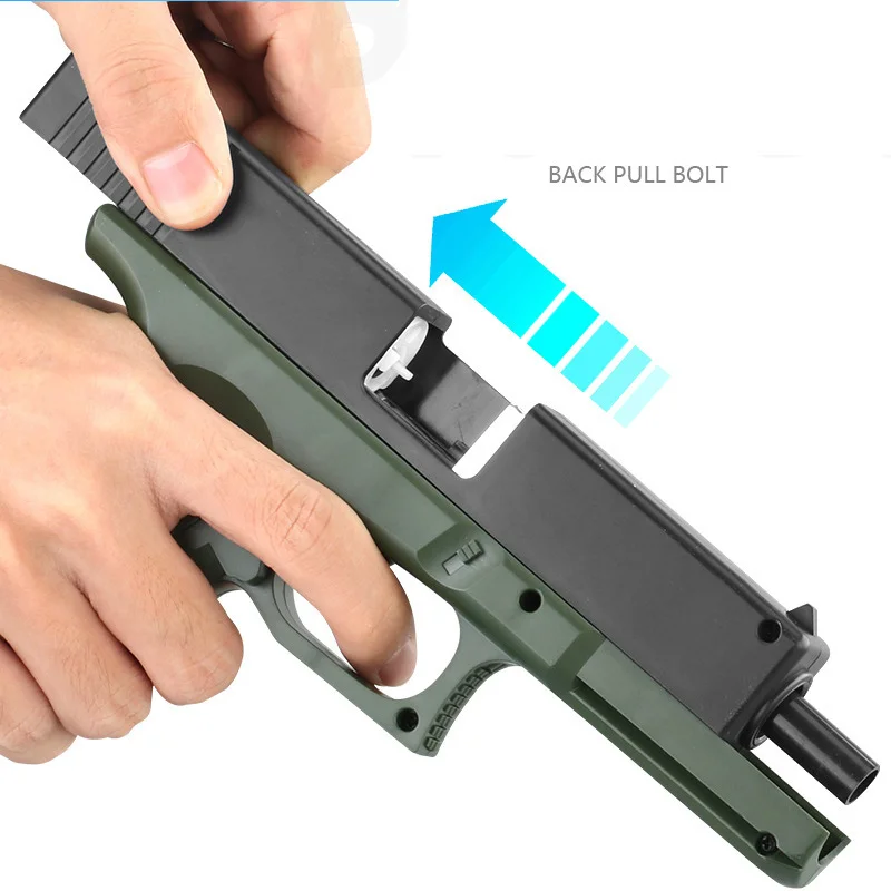 Болтовой экшн-пистолет Glock M1911 игрушечный пистолет для выброса игрушка EVA мягкие
