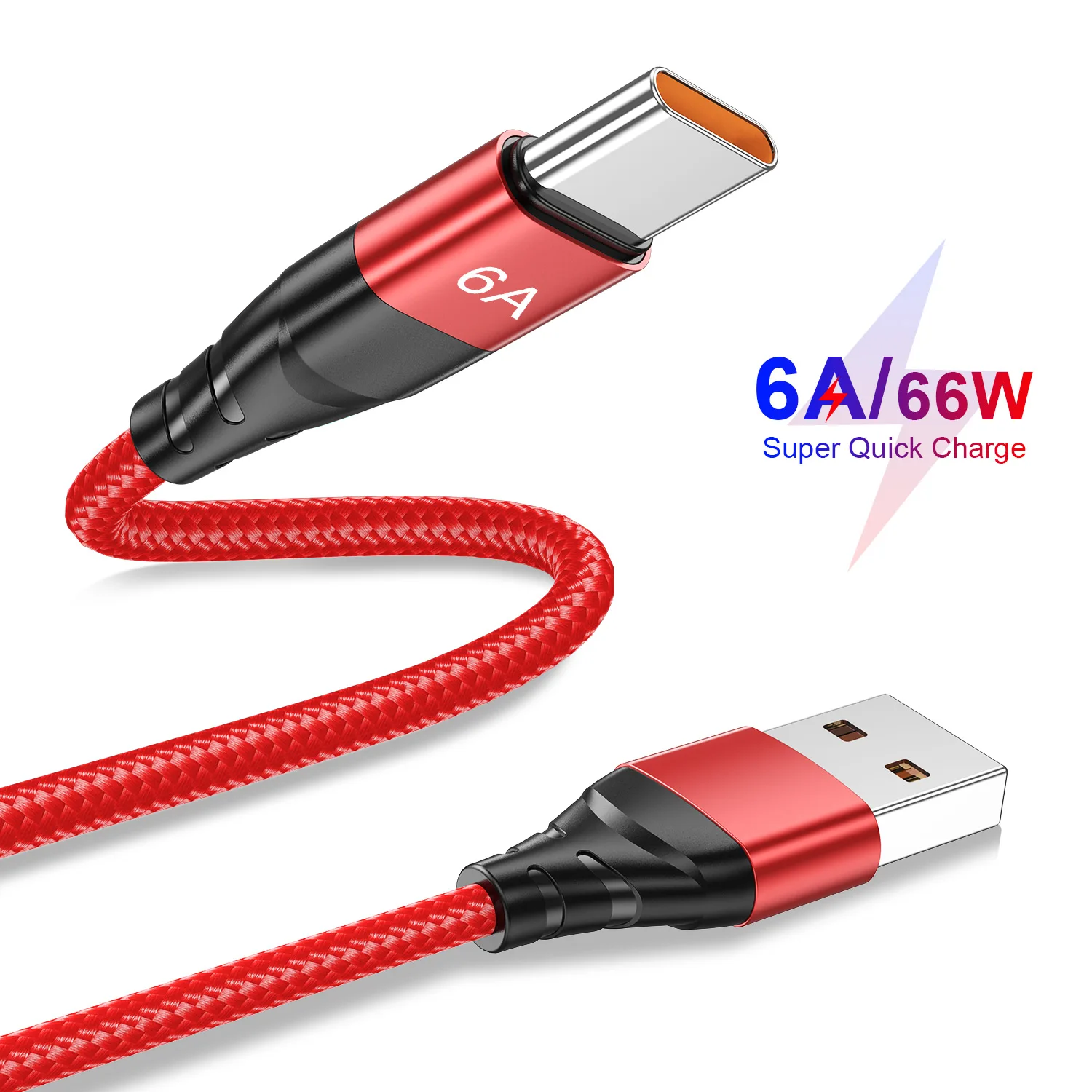 

Lovebay 66W USB Type C Cable Fast Charger Cord 6A Fast Charging Cable For Samsung S21 Xiaomi mi 11 Data QC 3.0 USB C Cable Cord