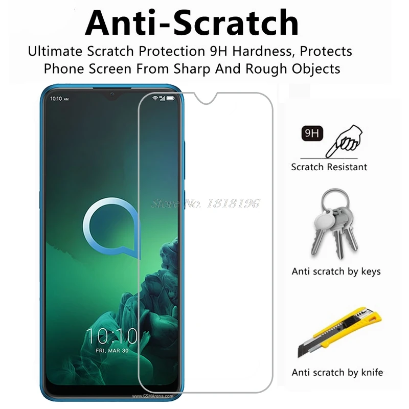 Закаленное стекло Alcatel 3X 2019 передняя защита экрана для 5048U 5048Y прозрачная защитная