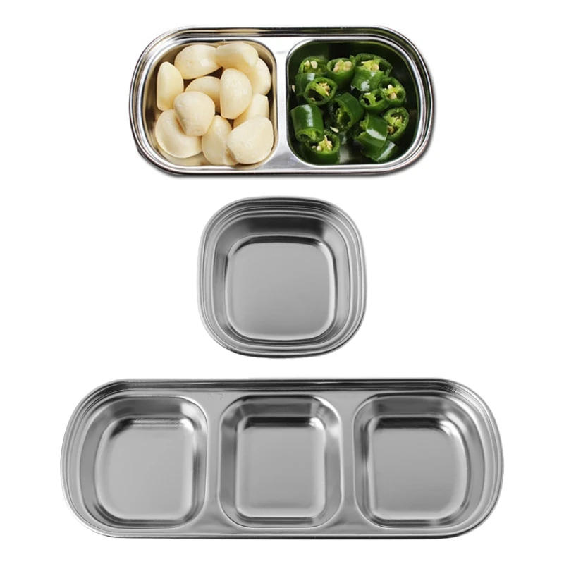 Миска из нержавеющей стали в ассортименте для салатного соуса поднос миска