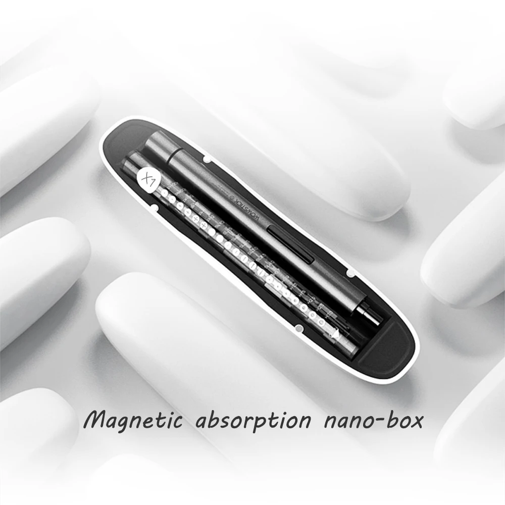 Wowstick Электрическая Отвертка прецизионная мини ручная Беспроводная электрическая отвертка и портативный ящик для хранения набор инструментов