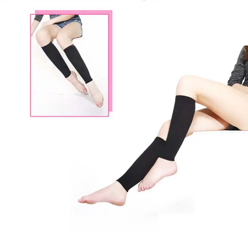 1 Pair Relieve Leg Calf Sleeve Varicose Vein Circulation Compression Elastic Stocking Support Medical Stockings | Спорт и