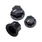 Черные ручки усилителя 3 шт.компл., ручки усилителя для гитары, большиемаленькие ручки громкости для кнопок управления басами Fender Jazz
