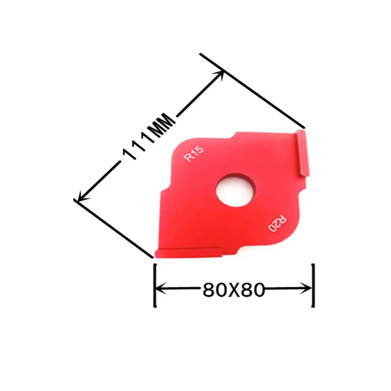 1 шт. радиус быстросъемный фрезерный станок R5 R10 R15 R20 R25 R30 Угловые шаблоны