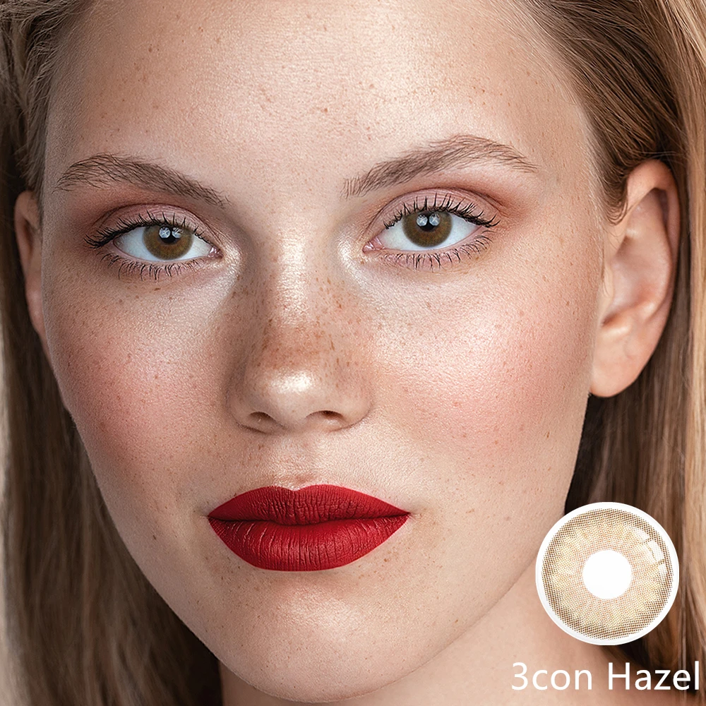 Цветные контактные линзы FreshGo симфонические цветные для глаз с ярким рисунком 14 0