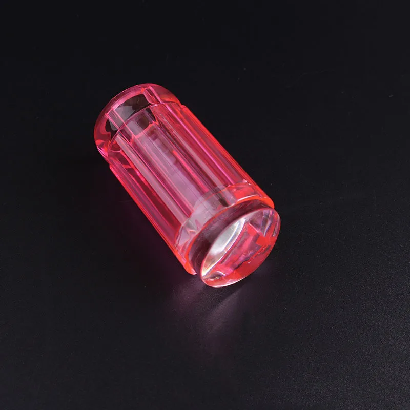 Rose red 1 шт. прозрачный силиконовый штамп прозрачный Желейный штамп для ногтей, штамп, скребок, набор для лака, печать, передача, маникюрный шаблон, инструмент - Цвет: Rose red