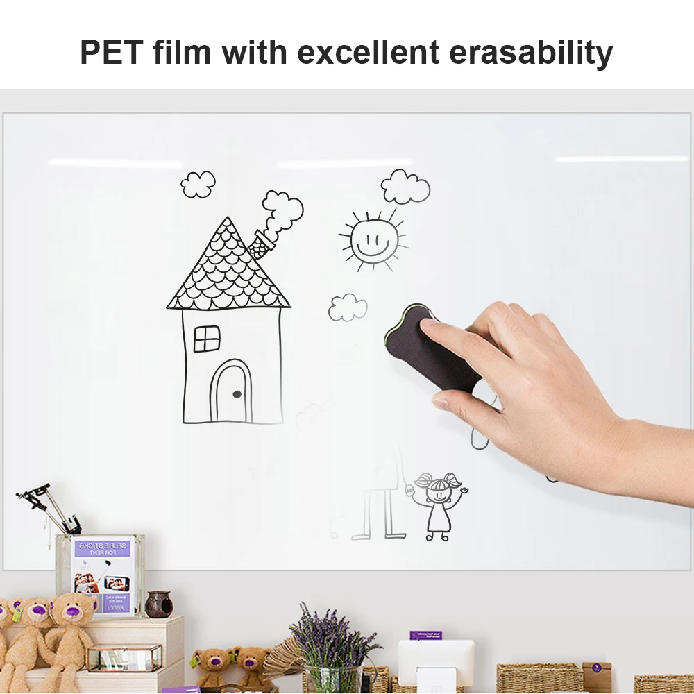 Сухое вытирание железная белая доска Стик на стене магниты Офисная для записей