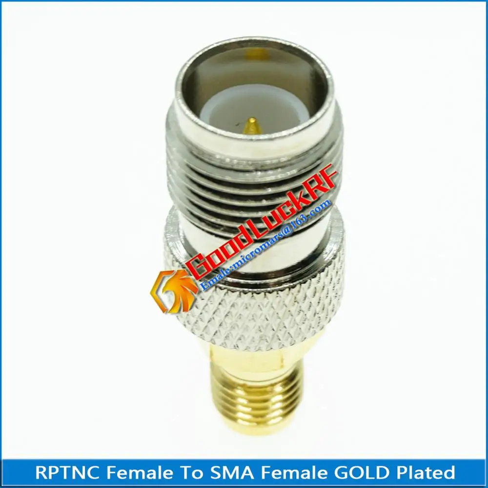 1X Pcs RPTNC RP-TNC RP TNC Female to SMA Plug Gold Plated Straight Coaxial RF Connector Adapters | Обустройство дома