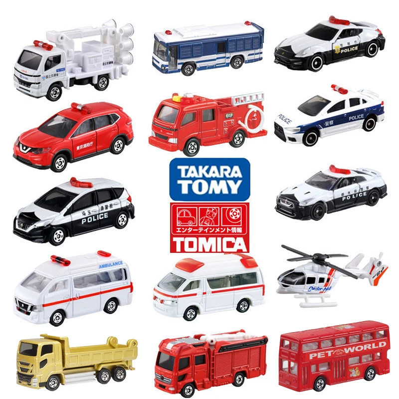 

Takara Tomy Tomica Original Alloy Car Mini Metal Diecast Toy Cars Fire Truck Ambulance Rescue Plane Boy Toy Model Kid Toys Gifts