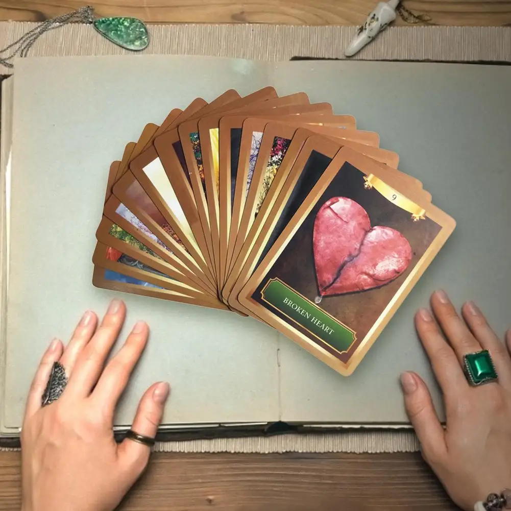 

53pcs Energy Oracle Cards Tarot Card Game For Party Playing Card Table Deck Board Games Guidance Divination Fate Entertainment