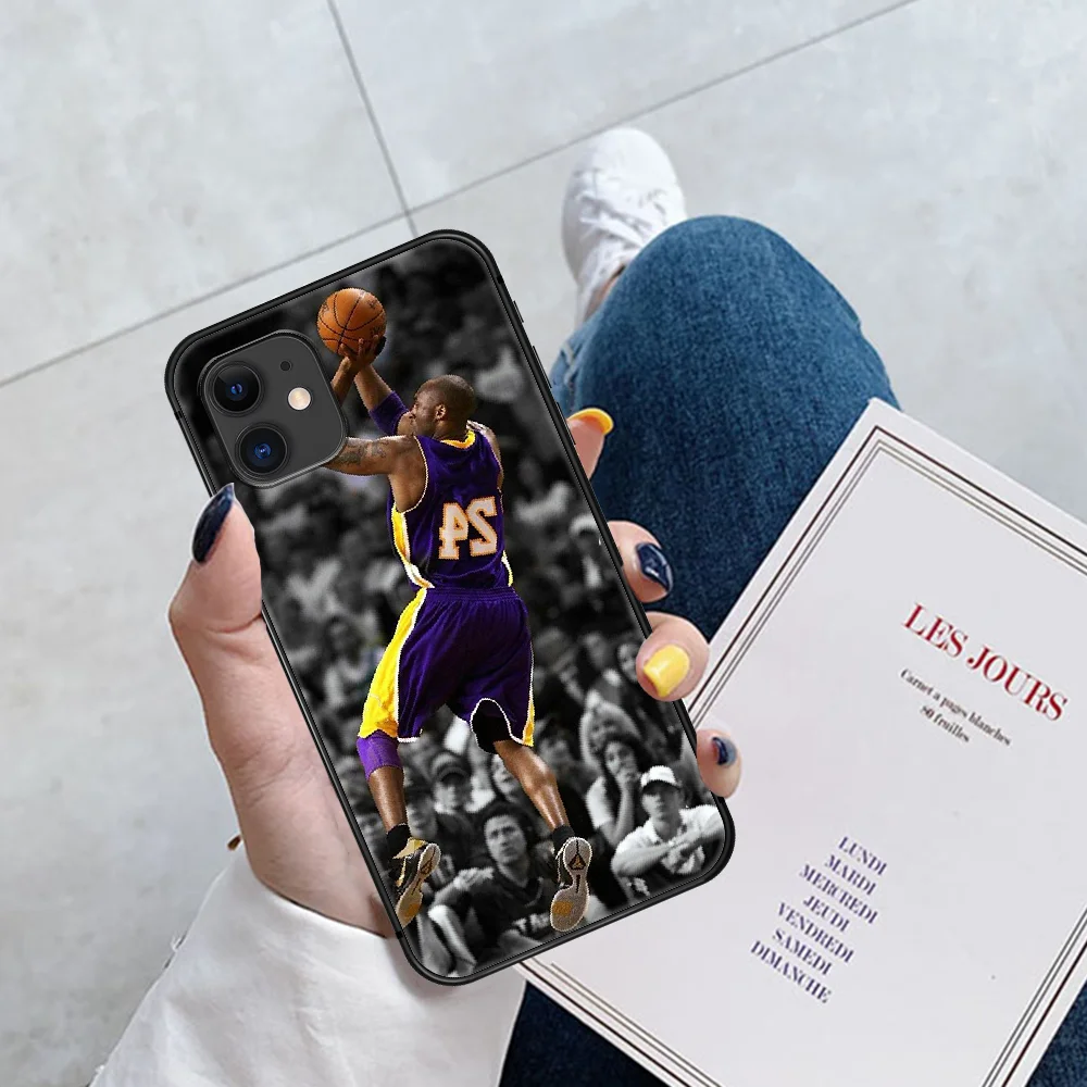 

Kobe Black Mamba Basketball Phone Case For Iphone 5 5S SE 2020 6 6S 7 8 Plus 11 12 Mini X XS XR Pro Max black Shell Trend Coque