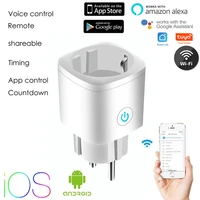 tuya smart plug wifi pairing 16a tuya timer wireless power monitor socket outlet voice control works with alexa google home