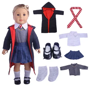 Кукла 8 видов профессиональной одежды врачи, волшебники, шеф-повары для 18-дюймовых американских и 43 см Куклы новорожденных нашего поколения, подарок