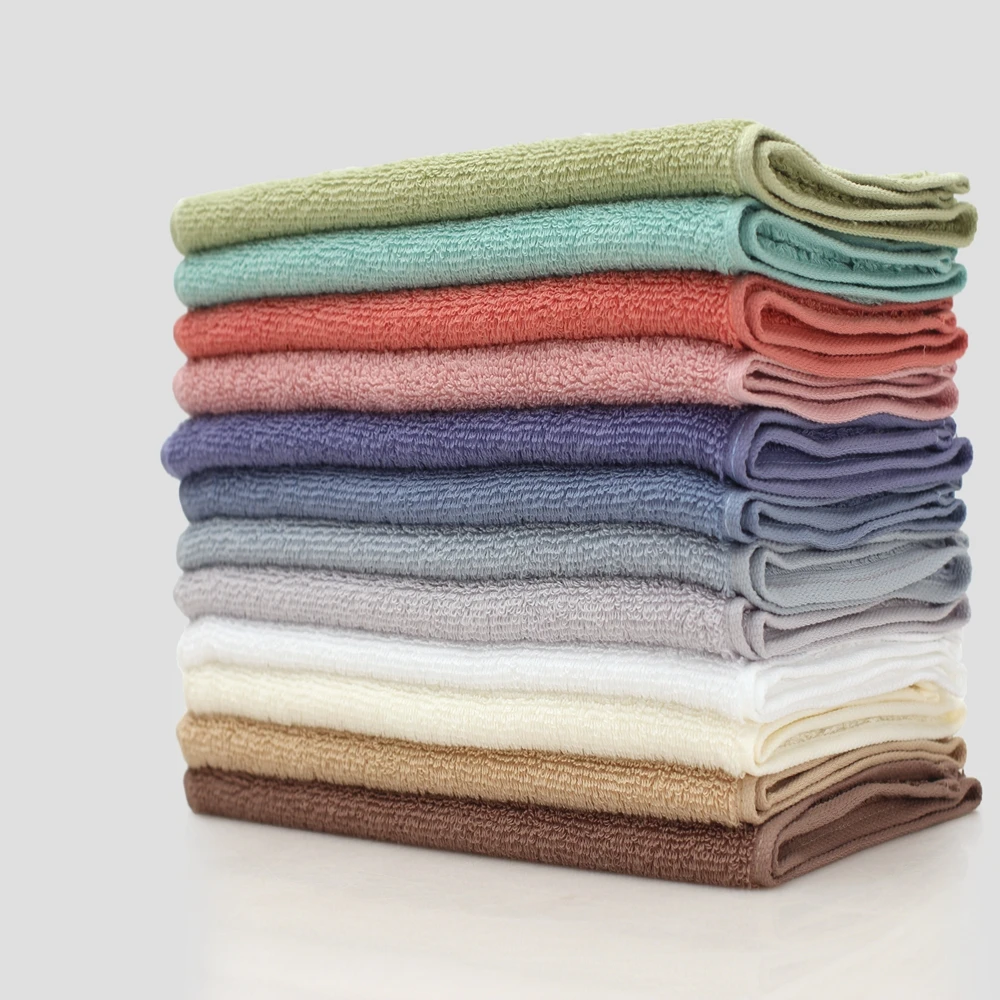 Фото Anti-mite Absorb water strongly Easy to dry Natural Latex High Absorbent Face Towel Thick Cotton Solid Bath Towel №2