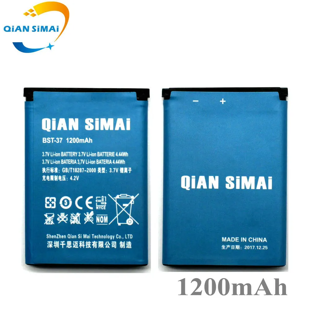 QiAN SiMAi BST 37 аккумулятор 1200 мАч для Sony Ericsson J100i K200i T280i V600 K610i W700 W710C D750i K750C W350 W800i W810i
