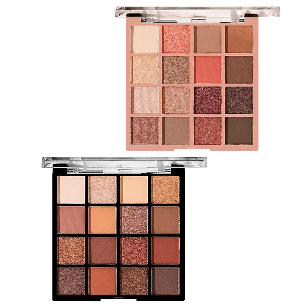 Eyeshadow Palette Earth Color 16 Eye Cosmetic Waterproof Make up Board Easy to Blend Shadow Powder Glitter Highlighter |