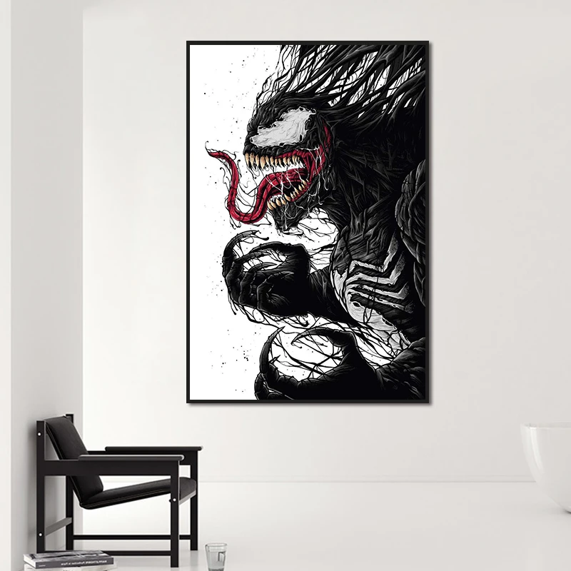 DIY Цифровая живопись Веном игра персонаж художественная Живопись Ручная роспись