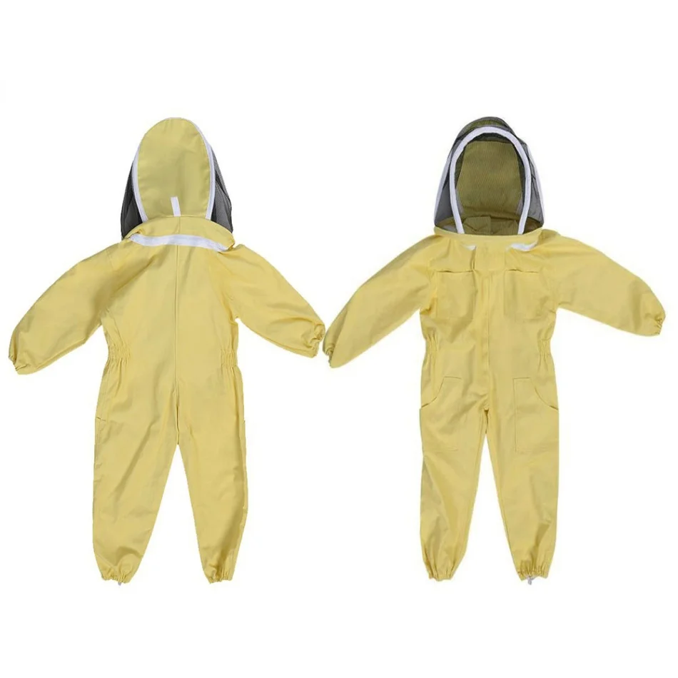 

100% Cotton Full Body Child Beekeeping Clothing Suit Jacket Protective Beekeeping Suit Little Kid Farm Visitor Protect Bee Suit