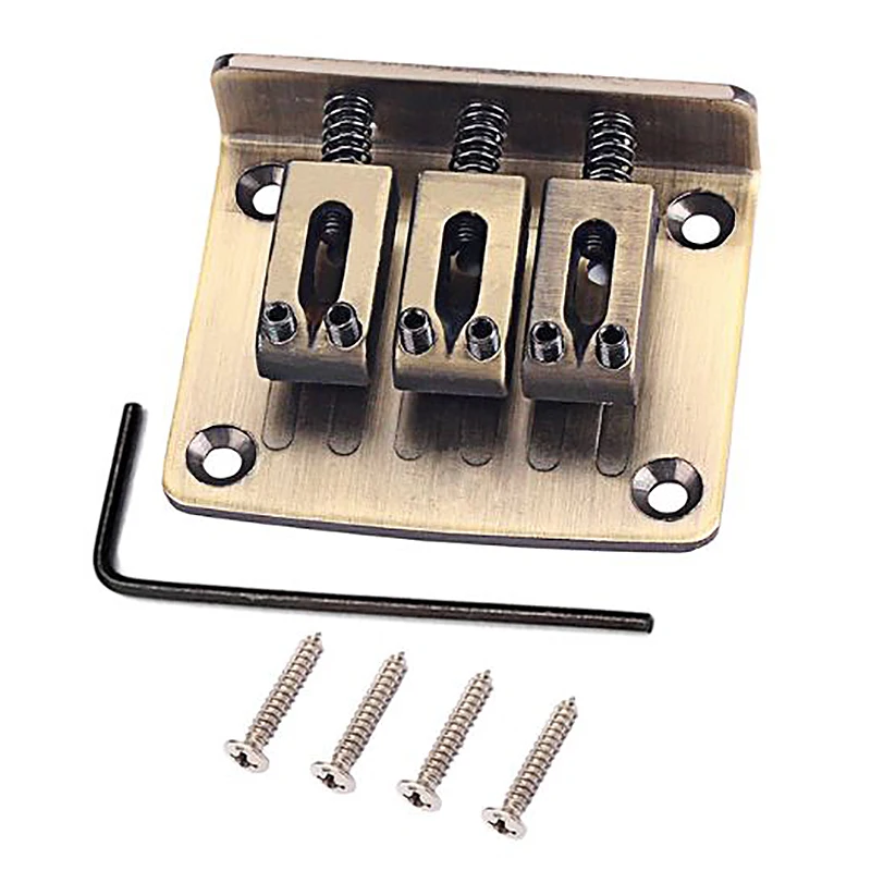 3 строки хром Hardtail Регулируемый мост для коробки сигары гитарные части|Детали и