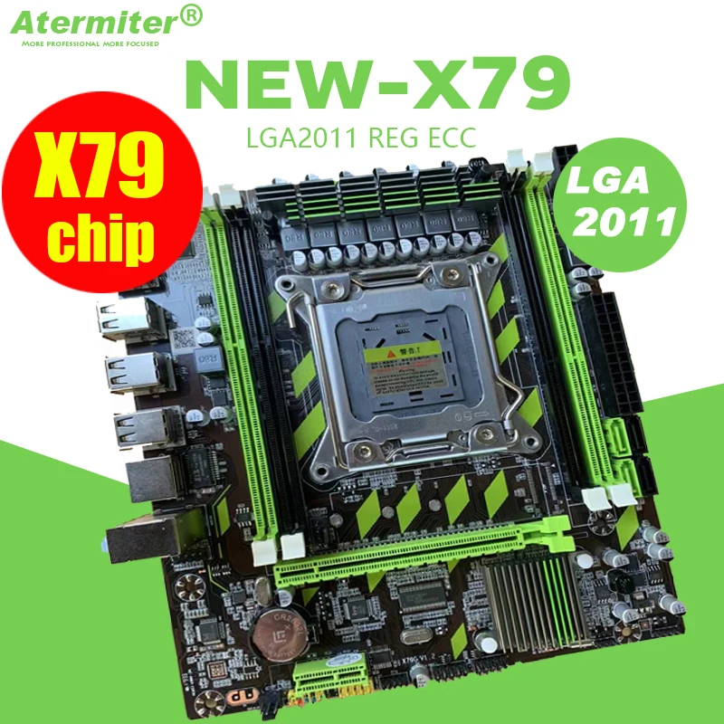 Atermiter X79 X79G материнская плата LGA2011 комбо E5 2689 Процессор 2 шт. x 8 ГБ = 16 Гб DDR3 Оперативная память 1600 МГц PC3 12800R