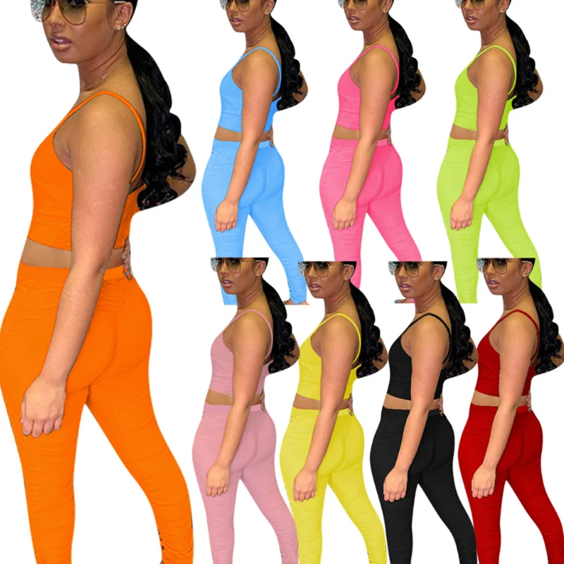 

Уникальный популярный высокопроизводительный новый индивидуальный однотонный Повседневный Женский комплект из двух предметов с принтом