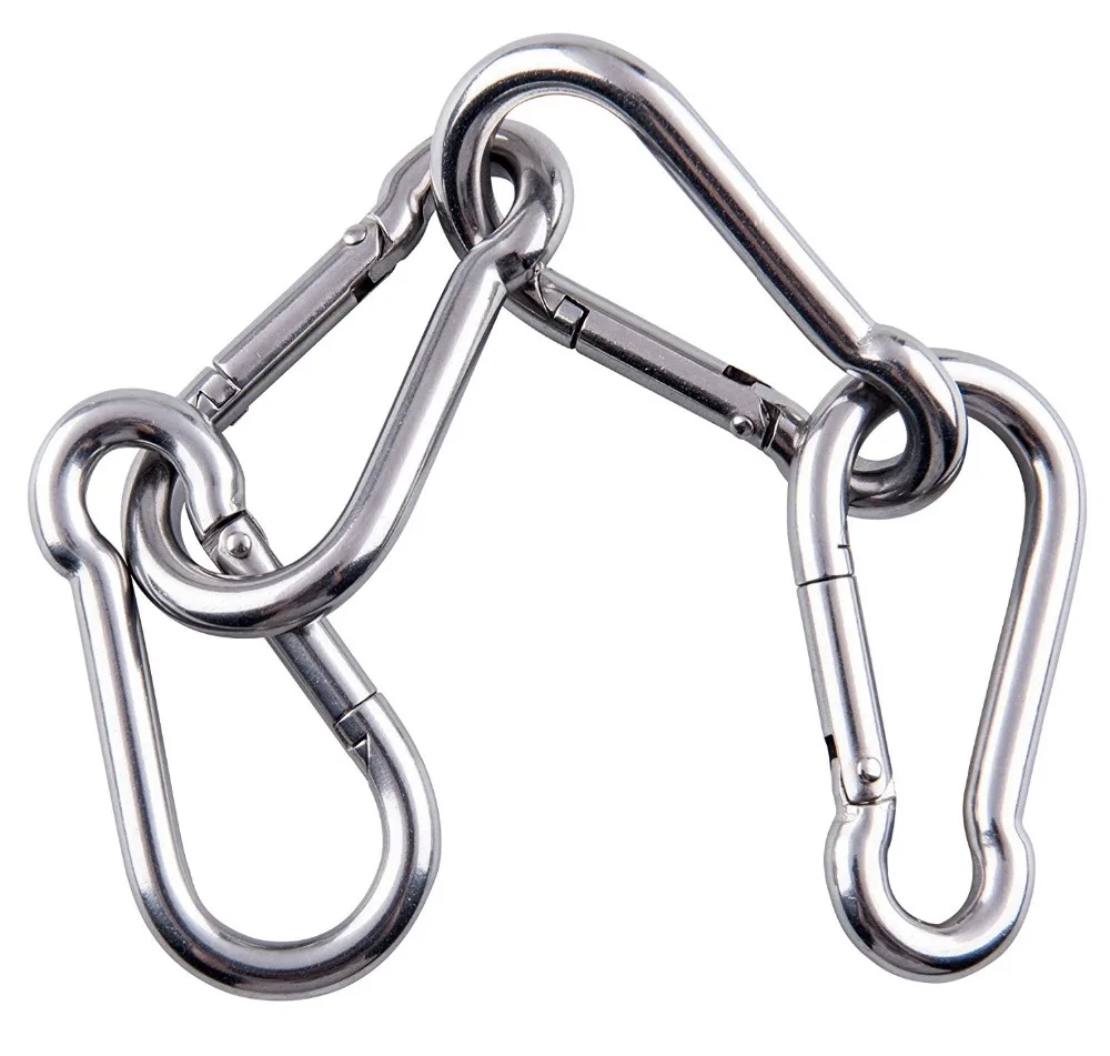 Hammock Swing Snap Hook Buckle Screw spring Carabiner Quick Hanging Belts Survival Outdoor Clasp Camping Equipment Tools @3 |