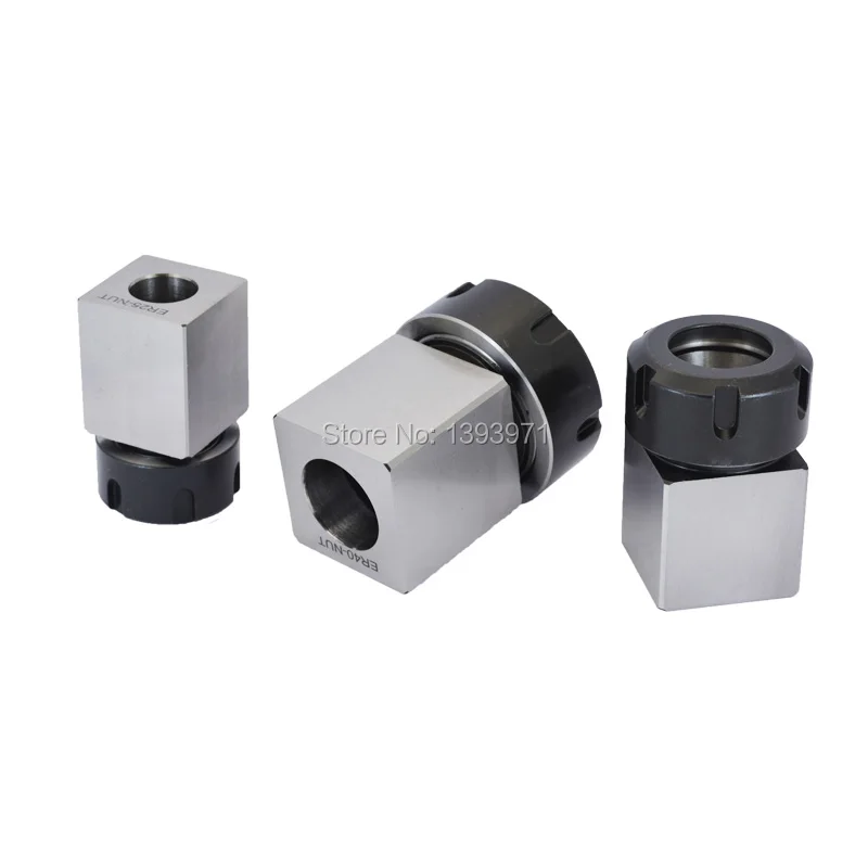 GUS 1PCS ER40 ER32 ER25 Square Collet Chuck Holder Mayitr Block For Lathe Engraving Machine