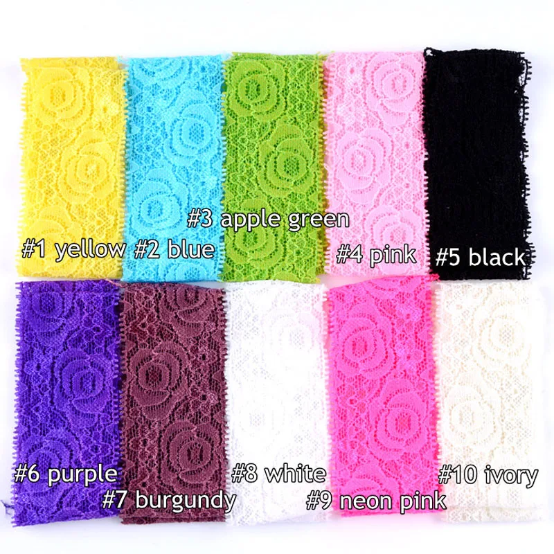 

10PCS Kids Baby Girl Toddler Headband Lace Flower Hair Band Accessories Headwear E56A