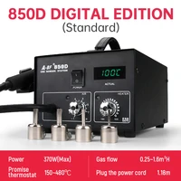 A-BF 850D Air Pump Type Soldering Welding Station Hot Air Gun Chip Level Adjustable Desoldering Station Maintenance Tool
