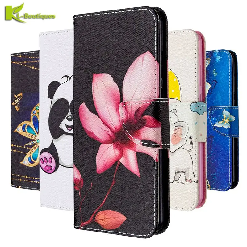 Чехол для Huawei P smart Psmart 2020 6 21 &quotEtui раскрашенный флип чехол с отделением карт Walltet