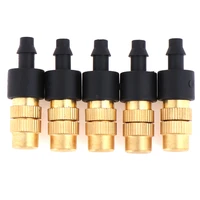 5pcs garden irrigation agricultural atomizing sprinklers atomizing sprayers copper misting fog cooling nozzles for 47mm hose