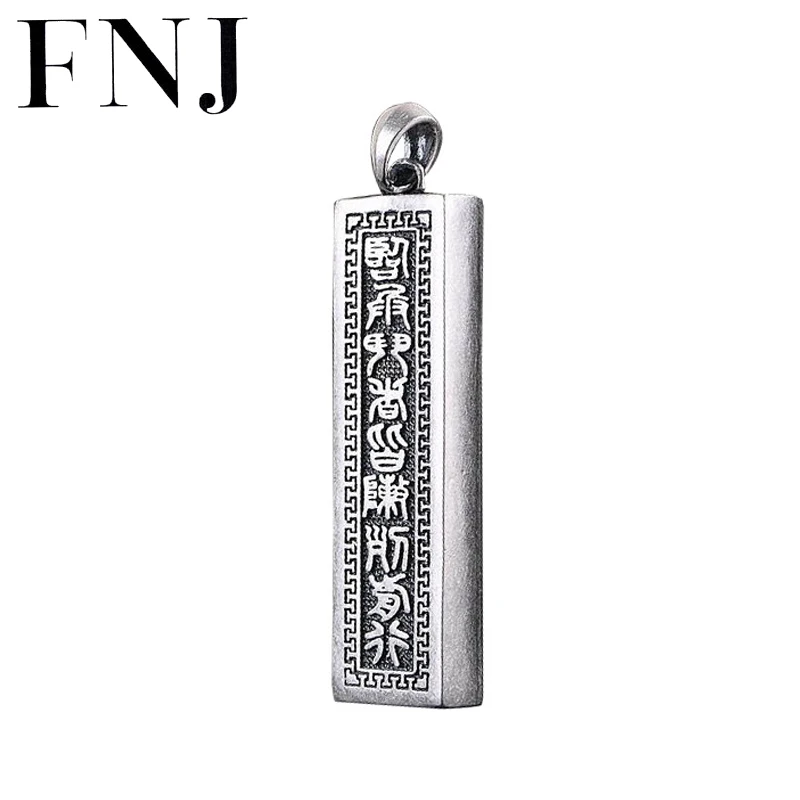 

Кулон FNJ из серебра 925 пробы для женщин, подвески из чистого серебра S925 с Буддой на удачу