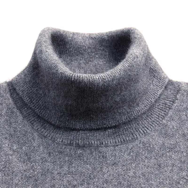 

Turtleneck Men Cashmere Cotton Blend Pullover Jumper 2021 Autumn Winter Vetement Homme Ropa Hombre Pull Homme Hiver Sweater XXXL