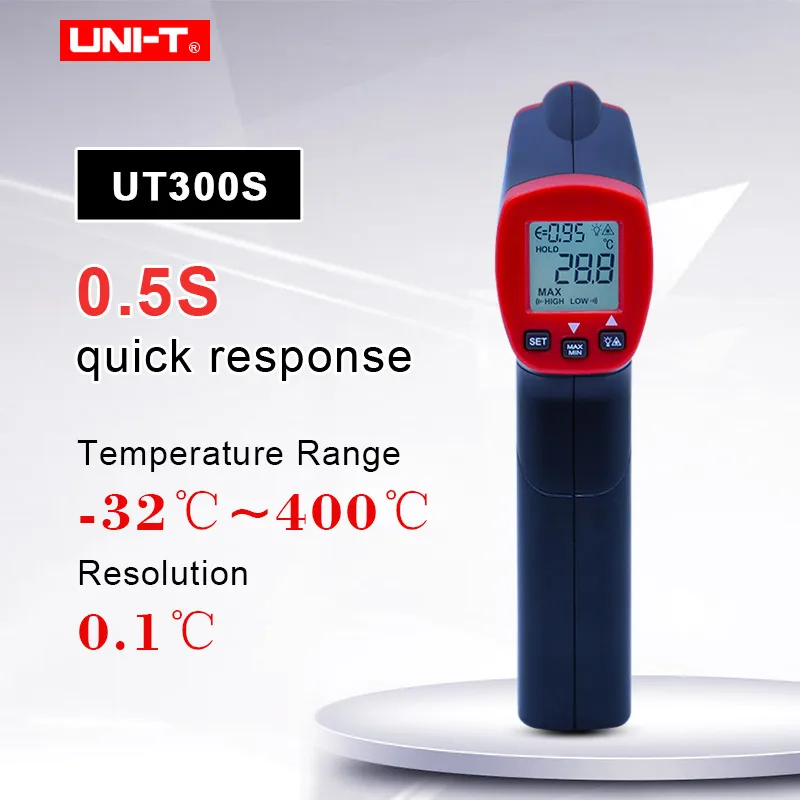 

UNI-T UT300S Infrared Digital Thermometer Industrial Non-Contact IR Temperature meter temperature gun Infrared Thermometer