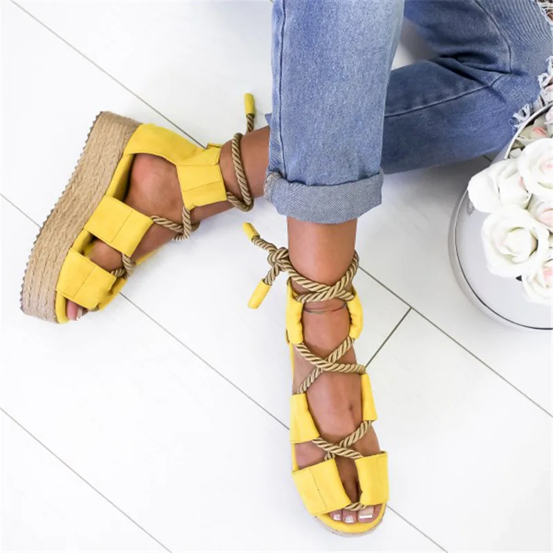 

2019 New Summer Fashion Women Sandals Female Beach Shoes Wedge Shoes High Heel Comfortable Platform Sandals Plus Size 34-43