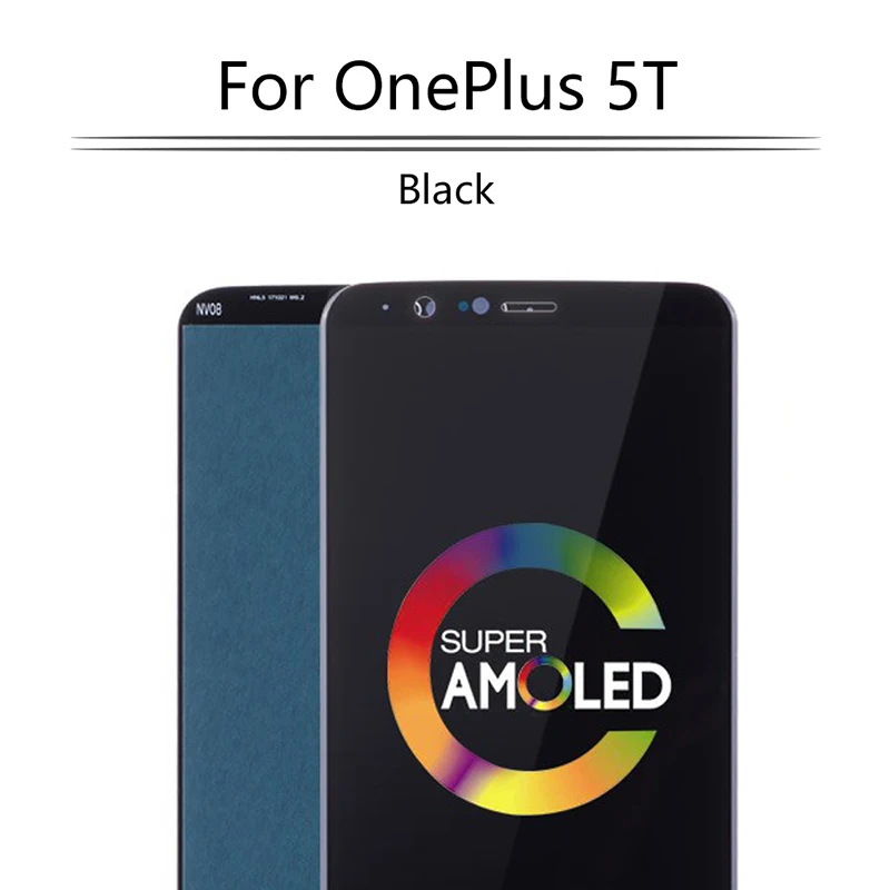 Оригинальный AMOLED дисплей 6 01 дюйма для Oneplus 5T 1 + A5010 сенсорный ЖК с рамкой сменный