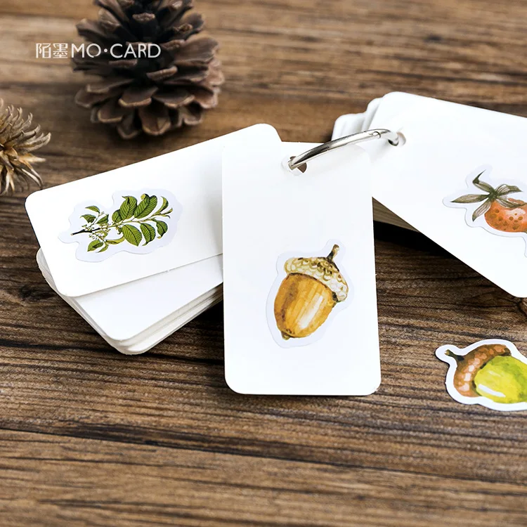 

46Pcs/box Autumn of Forest Diary Sticker Kawaii Planner Scrapbooking Sticky Stationery Escolar School Supplies