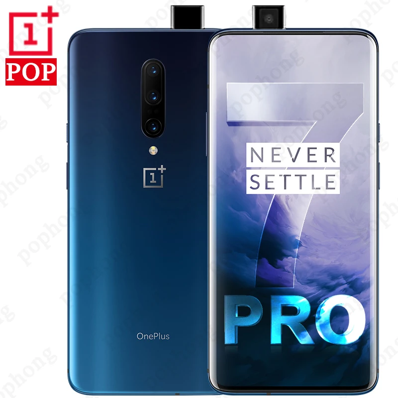 Универсальный ПЗУ Oneplus 7 PRO 6,67 дюймов мобильный телефон Android 9 Snapdragon 855 6G ram 128G rom NFC экран разблокировка смартфона