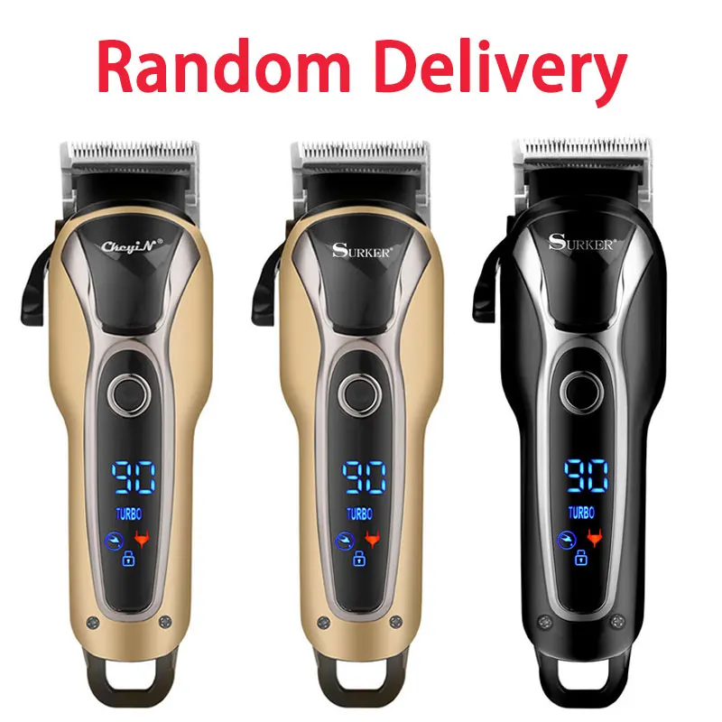 

Professional Barber Hair Clipper Rechargeable Electric T-Outliner Finish Cutting Machine Beard Trimmer Shaver Cordless Corded