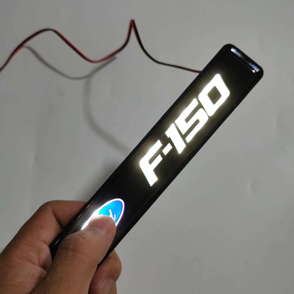 

_ Наклейка на решетку радиатора светодиодный светодиодная ламсветильник DRL для Ford F-150 F150, значок, эмблема передней решетки радиатора, наклей...