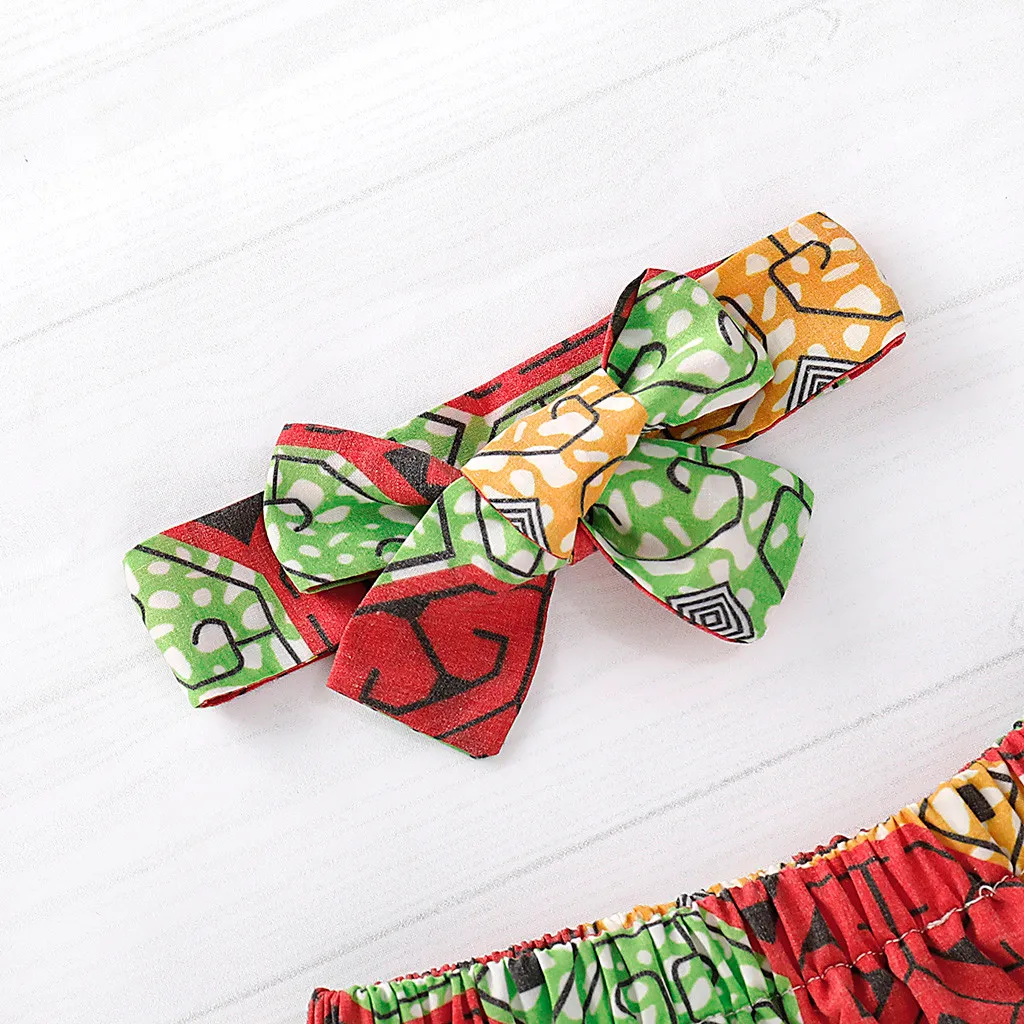 Юбка в африканском стиле для маленьких девочек Одежда с принтом детей