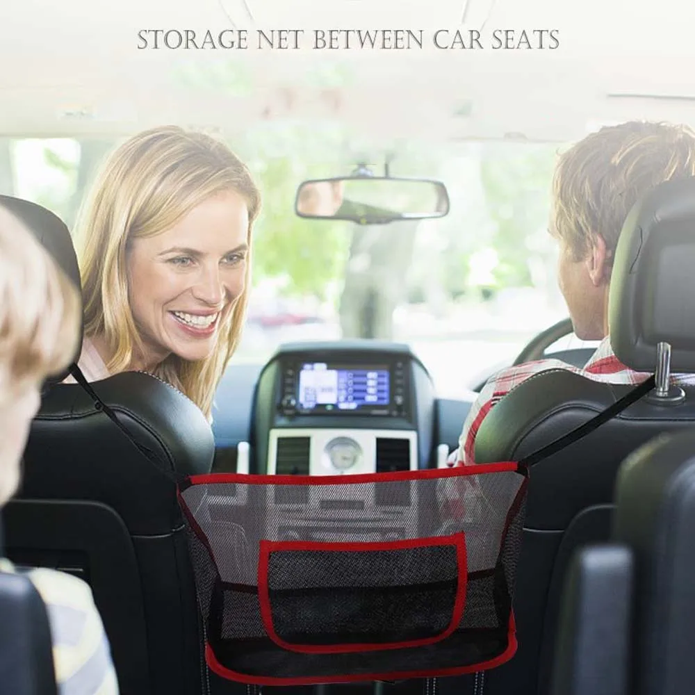 Сетчатый Органайзер на спинку сиденья автомобиля Сетчатая Сумка барьер для