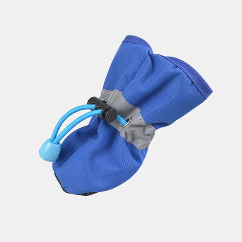 

Soft Dog Shoes 4Pcs Adjustable Drawstring Non-slip Rain Boots for Pet Dogs Puppy Cat FHJ889