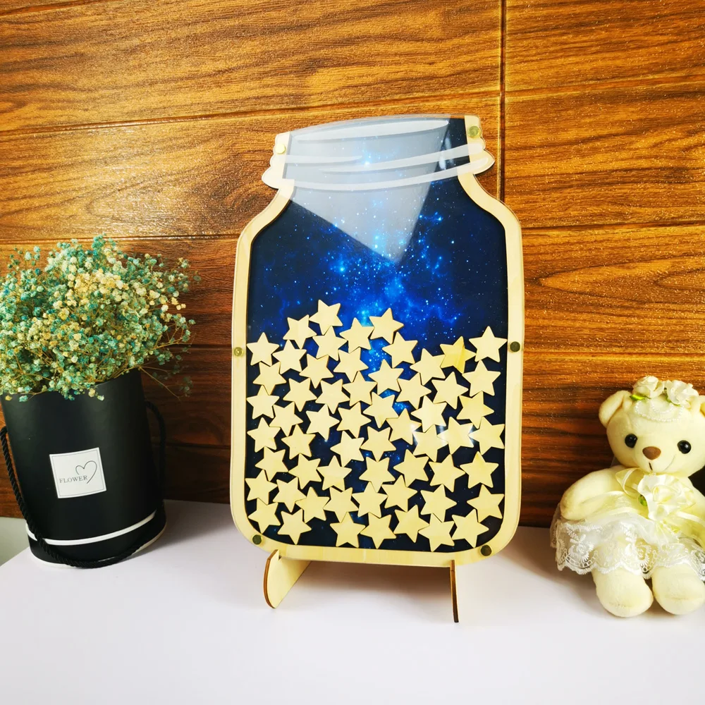 Индивидуальная Свадебная банка Mason jar гостевая книга подвесная шкатулка