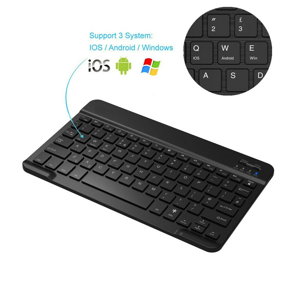 MrStore Bluetooth клавиатура с задней подсветкой Беспроводная Bluetooth клавиатура заряжаемая IOS Android Windows Ipad Keyboad Беспроводная