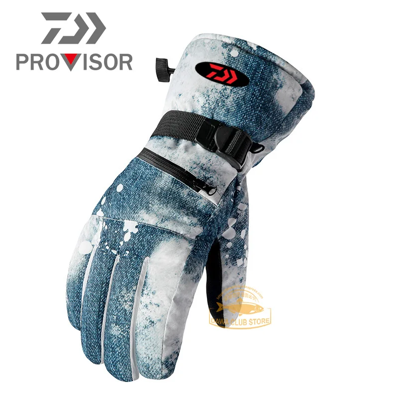 

Women's Cold and Windproof Riding Motorcycle Gloves DAIWA Fishing Hat Winter Men Outdoor Plus Velvet Thick Warm Ski Gloves