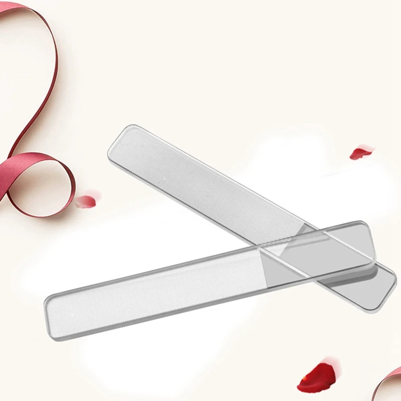

2PC Nano Glass Nail Buffer Durable File & 1set Nippers Stainless Steel Nail Dead Skin Scissors Cuticle Cutters Trimmer